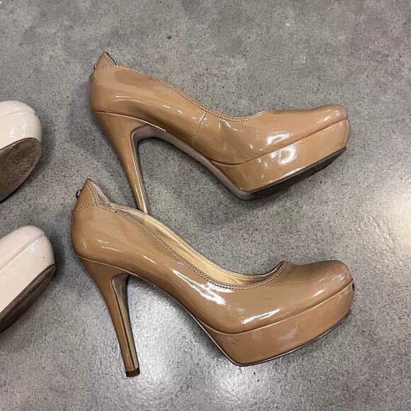 Guess Platform heels Beige Taupe womens Y2K shoes size 8.5 bundle - Picture 7 of 15